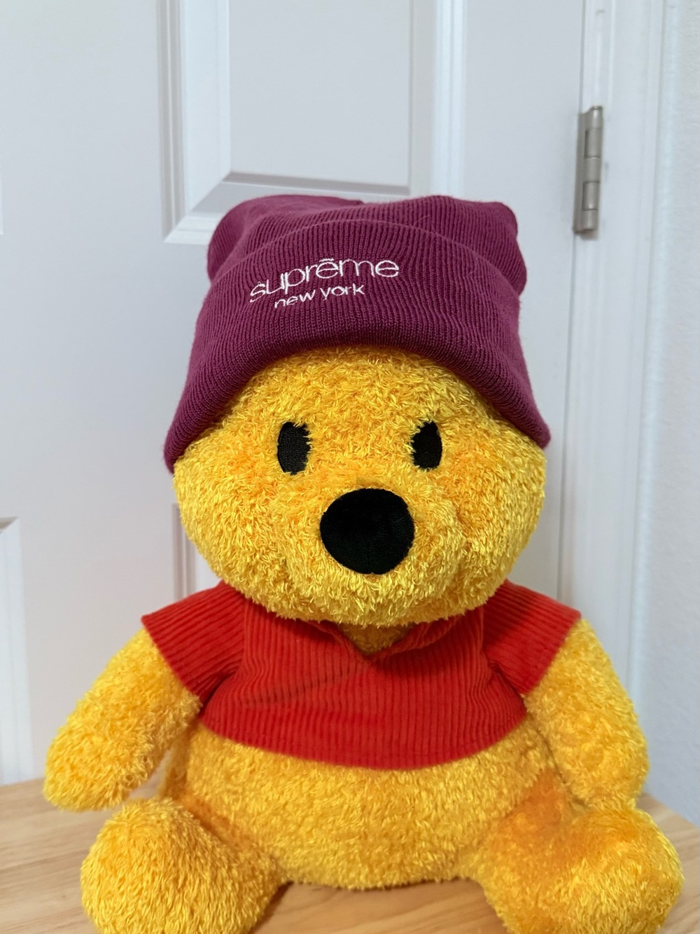 Supreme New York Purple Radar Beanie